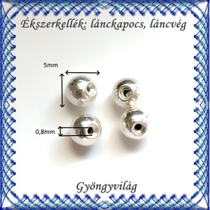 Ékszerkellék: lánckapocs BLK-V22-5x0,8RA memóriadrót vég  2db/cs - kellékek & szerszámok - gyöngyfűzés kellékek - egyéb alkatrész - Meska.hu