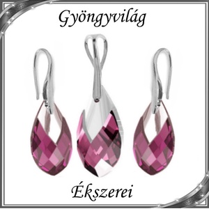 Swarovski csepp medál-fülbevaló szett, 925-ös sterling ezüst kapoccsal SSZE-SW6565-SZ18-22 - ékszer - fülbevaló - lógó csepp fülbevaló - Meska.hu Swarovski csepp medál-fülbevaló szett, 925-ös sterling ezüst kapoccsal SSZE-SW6565-SZ18-22 - ékszer - fülbevaló - lógó csepp fülbevaló - Meska.hu