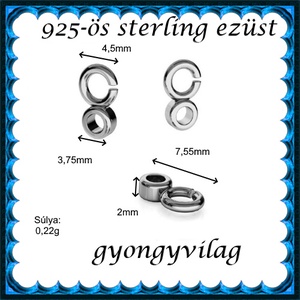 925-ös sterling ezüst ékszerkellék: medáltartó, medálkapocs EMT 36r Antikolt, Kellékek & szerszámok, Ékszerkellék, Medáltartó, medálkapocs, Ékszerkészítés, Mindenmás, Ékszerkészítés, MESKA