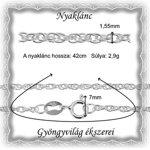 Ékszerek-nyakláncok: 925-ös sterling ezüst lánc SSZ-EÜL 07-42-1,55 e - ékszer - nyaklánc - medál nélküli nyaklánc - Meska.hu Ékszerek-nyakláncok: 925-ös sterling ezüst lánc SSZ-EÜL 07-42-1,55 e - ékszer - nyaklánc - medál nélküli nyaklánc - Meska.hu