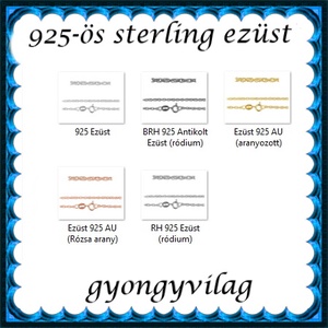 Ékszerek-karkötők: 925-ös sterling ezüst karkötő SSZ-EÜK 07-18-1,55e - ékszer - nyaklánc - medál nélküli nyaklánc - Meska.hu