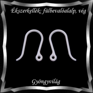 Ékszerkellék: fülbevalóalap bedugós BFK-SZ 03 plasztik 10pár/cs - kellékek & szerszámok - gyöngyfűzés kellékek - egyéb alkatrész - Meska.hu