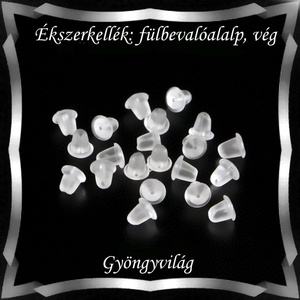 Ékszerkellék: fülbevaló vég/shift BFK SZ05-4x4,5 szilikon 80db - gyöngy, ékszerkellék - egyéb alkatrész - Meska.hu Ékszerkellék: fülbevaló vég/shift BFK SZ05-4x4,5 szilikon 80db - gyöngy, ékszerkellék - egyéb alkatrész - Meska.hu