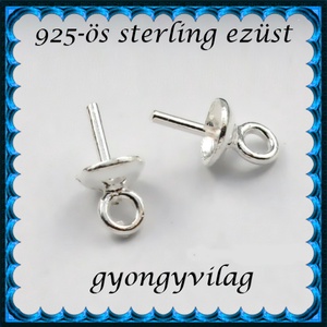  925-ös ezüst medálkapocs EMK 07-4  2db/csomag   - kellékek & szerszámok - ékszerkellék - medáltartó, medálkapocs - Meska.hu