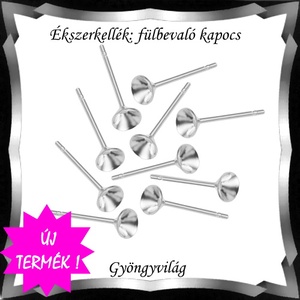 Ékszerkellék: fülbevaló alap BFK-B04-4e 10pár/cs, Kellékek & szerszámok, Ékszerkellék, Fülbevaló alap, Ékszerkészítés, Mindenmás, Ékszerkészítés, MESKA