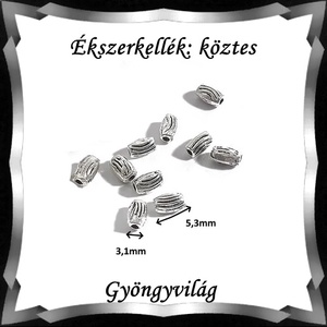 Ékszerkellék: köztes / díszítőelem / gyöngy  BKÖ 1S 42 20db/csomag - gyöngy, ékszerkellék - fém köztesek - Meska.hu