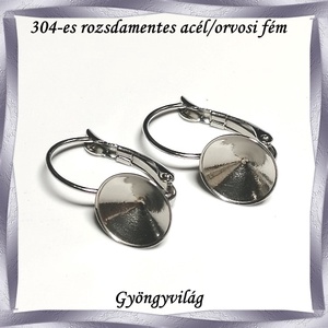 304 Nemes acél ékszerkellék: fülbevaló alap NAFK 08-10 1pár/cs - gyöngy, ékszerkellék - egyéb alkatrész - Meska.hu 304 Nemes acél ékszerkellék: fülbevaló alap NAFK 08-10 1pár/cs - gyöngy, ékszerkellék - egyéb alkatrész - Meska.hu