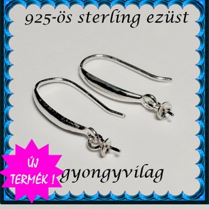 925-ös ezüst fülbevaló kapocs EFK A 94 - gyöngy, ékszerkellék - egyéb alkatrész - Meska.hu 925-ös ezüst fülbevaló kapocs EFK A 94 - gyöngy, ékszerkellék - egyéb alkatrész - Meska.hu