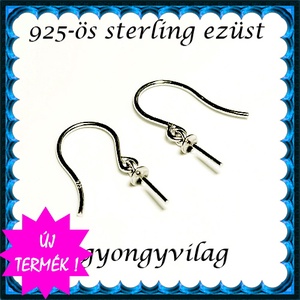 925-ös ezüst fülbevaló kapocs EFK A 95 - kellékek & szerszámok - gyöngyfűzés kellékek - egyéb alkatrész - Meska.hu