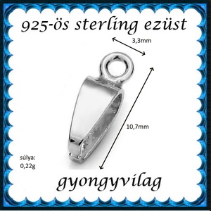 925-ös ezüst medálkapocs  EMK 111 - kellékek & szerszámok - ékszerkellék - medáltartó, medálkapocs - Meska.hu