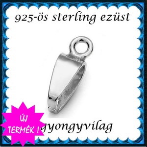 925-ös ezüst medálkapocs  EMK 111 - kellékek & szerszámok - ékszerkellék - medáltartó, medálkapocs - Meska.hu