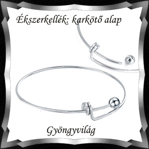 Ékszerkellék: karkötő alap BKA 01 - kellékek & szerszámok - ékszerkellék - karkötő alap - Meska.hu