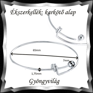 Ékszerkellék: karkötő alap BKA 01 - kellékek & szerszámok - ékszerkellék - karkötő alap - Meska.hu