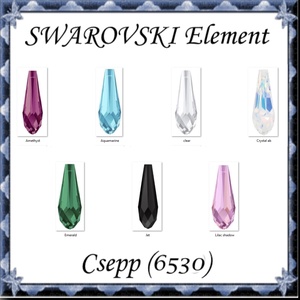 Ékszerkellék: Swarovski kristály csepp 20mm-es medál több színben 6530, Kellékek & szerszámok, Gyöngyfűzés kellékek, Swarovski kristályok, Ékszerkészítés, Ékszerkészítés, MESKA