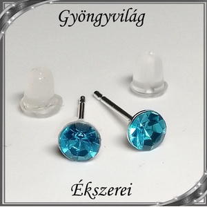 Ékszerek-fülbevalók: Kristály köves  fülbevaló több színben SFEB-K14-4 - ékszer - fülbevaló - pötty fülbevaló - Meska.hu
