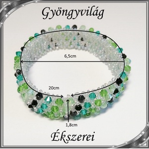  Ékszerek-karkötők: Capriccho 4 soros fűzött kristály gyöngy karkötő SK-CA-K01-4  - ékszer - karkötő - gyöngyös karkötő - Meska.hu