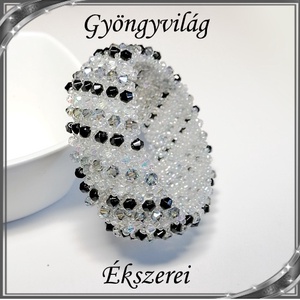  Ékszerek-karkötők: Capriccho 6 soros fűzött kristály gyöngy karkötő SK-K04-6 05, Ékszer, Karkötő, Széles karkötő, Ékszerkészítés, Gyöngyfűzés, gyöngyhímzés, Meska