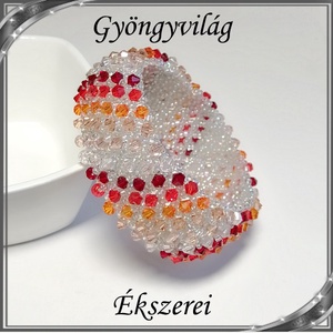  Ékszerek-karkötők: Capriccho 6 soros fűzött kristály gyöngy karkötő SK-K04-6 02, Ékszer, Karkötő, Széles karkötő, Ékszerkészítés, Gyöngyfűzés, gyöngyhímzés, Meska