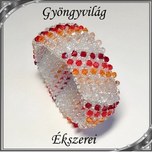  Ékszerek-karkötők: Capriccho 6 soros fűzött kristály gyöngy karkötő SK-K04-6 02 - ékszer - karkötő - széles karkötő - Meska.hu