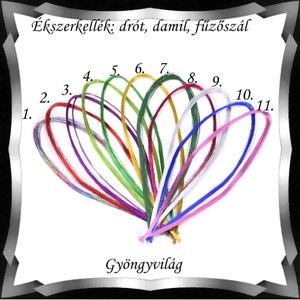 Ékszerkellék: drót, damil, fűzőszál FSZ05 0,45-ös - gyöngy, ékszerkellék - egyéb alkatrész - Meska.hu