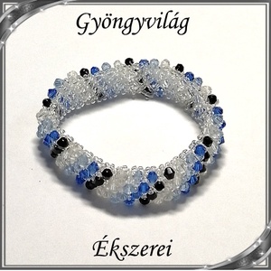  Ékszerek-karkötők: Capriccho 4 soros fűzött kristály gyöngy karkötő SKCA-K4-03 , Ékszer, Karkötő, Gyöngyös karkötő, Ékszerkészítés, Gyöngyfűzés, gyöngyhímzés, Meska