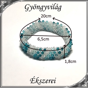  Ékszerek-karkötők: Capriccho 4 soros fűzött kristály gyöngy karkötő SKCA-K4-05  - ékszer - karkötő - gyöngyös karkötő - Meska.hu