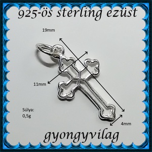 925-ös sterling ezüst medál EM-01 - ékszer - nyaklánc - medál - Meska.hu
