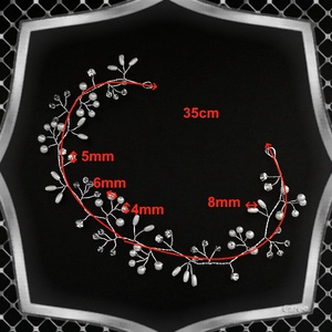Ékszerek-hajdíszek, hajcsatok: Esküvői, menyasszonyi, alkalmi hajdísz, ES-H-FÜ04-35e - esküvő - hajdísz - kontydísz & hajdísz - Meska.hu