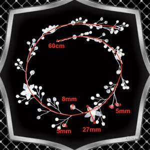 Ékszerek-hajdíszek, hajcsatok: Esküvői, menyasszonyi, alkalmi hajdísz ES-H-FÜ17-60e - esküvő - hajdísz - kontydísz & hajdísz - Meska.hu