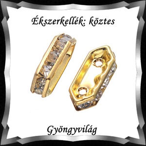 Ékszerkellék: köztes / díszítőelem / gyöngy BKÖ 2S 11a 5db, Kellékek & szerszámok, Gyöngyfűzés kellékek, Fém köztesek, Ékszerkészítés, Mindenmás, Ékszerkészítés, MESKA