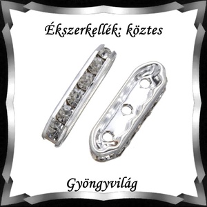 Ékszerkellék: köztes / díszítőelem / gyöngy BKÖ 3S 07-21,4x7e 5db - kellékek & szerszámok - gyöngyfűzés kellékek - fém köztesek - Meska.hu