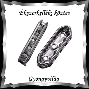 Ékszerkellék: köztes / díszítőelem / gyöngy BKÖ 3S 07-21,4x7f 5db - kellékek & szerszámok - gyöngyfűzés kellékek - fém köztesek - Meska.hu