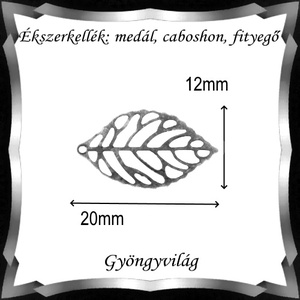 Ékszerkellék: medál, caboshon, fityegő BMCF-1-03e 12x22 20db/cs - kellékek & szerszámok - gyöngyfűzés kellékek - cabochon - Meska.hu