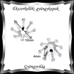 Ékszerkellék: köztes / díszítőelem / gyöngy BKÖ 1S 48-1 20db/csomag - kellékek & szerszámok - ékszerkellék - Meska.hu