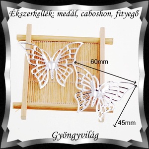 Ékszerkellék: medál, caboshon, fityegő BMCF-04e 45x60 2db/cs - gyöngy, ékszerkellék - fém köztesek - Meska.hu