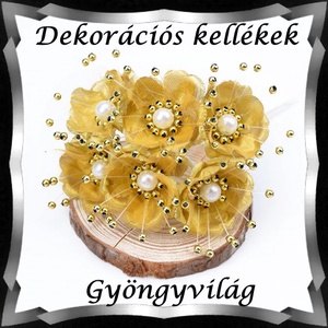 Dekorációs kellék: selyem virág DEK-VS 01 3db - kellékek & szerszámok - dekorációs kellékek - figurák - Meska.hu