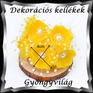 Dekorációs kellék: selyem virág DEK-VS 01 3db - kellékek & szerszámok - dekorációs kellékek - figurák - Meska.hu