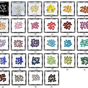 Kristály rivoli ragasztható   40db/cs  2mm  PP14/SS6,5 - gyöngy, ékszerkellék - üveggyöngy - Meska.hu