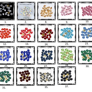 Kristály rivoli ragasztható 20db/cs 3mm PP24/SS12 - Meska.hu