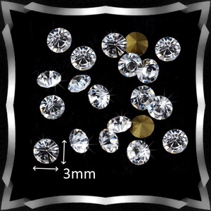 Kristály rivoli ragasztható 20db/cs 3mm PP24/SS12 - kellékek & szerszámok - gyöngyfűzés kellékek - swarovski kristályok - Meska.hu
