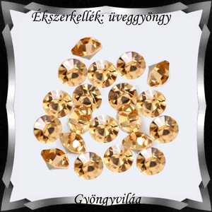 Kristály rivoli ragasztható 20db/cs 3mm PP24/SS12 - kellékek & szerszámok - gyöngyfűzés kellékek - swarovski kristályok - Meska.hu