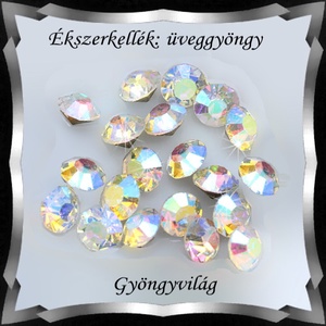 Kristály rivoli ragasztható 40db/cs 4mm PP32/SS17 - kellékek & szerszámok - gyöngyfűzés kellékek - swarovski kristályok - Meska.hu
