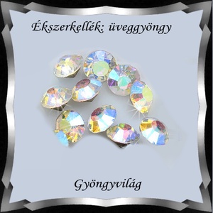 Gyöngyök: kristály rivoli 5mm-es ragasztható 25db/cs SS24 - gyöngy, ékszerkellék - üveggyöngy - Meska.hu
