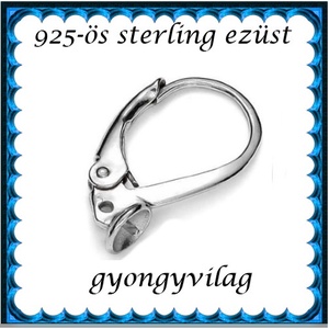925-ös sterling ezüst ékszerkellék: fülbevalóalap biztonsági kapoccsal EFK K 26R - gyöngy, ékszerkellék - egyéb alkatrész - Meska.hu 925-ös sterling ezüst ékszerkellék: fülbevalóalap biztonsági kapoccsal EFK K 26R - gyöngy, ékszerkellék - egyéb alkatrész - Meska.hu