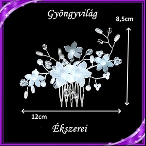 Ékszerek-hajdíszek, hajcsatok: Esküvői, menyasszonyi, alkalmi hajdísz S-H-FÉ11e R - esküvő - hajdísz - kontydísz & hajdísz - Meska.hu