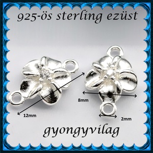 925-ös finomságú sterling ezüst kandeláber/ továbbépíthető köztes /tartó elem  EKA 65 - gyöngy, ékszerkellék - egyéb alkatrész - Meska.hu