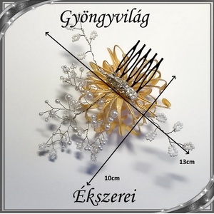 Egyedi, alkalmi hajdísz dip art technikával SHD 02-3 - esküvő - hajdísz - fésűs hajdísz - Meska.hu