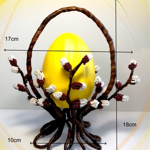 Gyöngyből készített húsvéti asztaldísz  GYV33-2s - otthon & lakás - dekoráció - virágdísz és tartó - csokor & virágdísz - Meska.hu