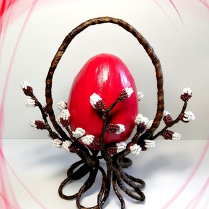 Gyöngyből készített húsvéti asztaldísz  GYV33-2p - otthon & lakás - dekoráció - virágdísz és tartó - csokor & virágdísz - Meska.hu