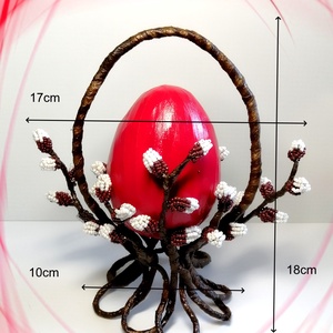 Gyöngyből készített húsvéti asztaldísz  GYV33-2p - otthon & lakás - dekoráció - virágdísz és tartó - csokor & virágdísz - Meska.hu